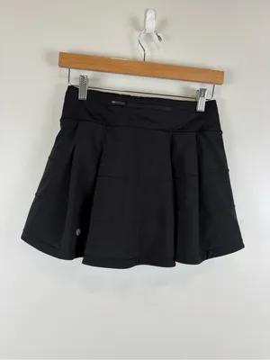 Lululemon Pace Rival Skirt (Tall) *4-way Stretch 15" Black Women's Size 2 W8AACT thumbnail 3