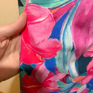 Show Me Your Mumu Eden Midi Dress Hibiscus Punch Tropical Floral thumbnail 8