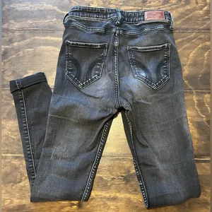 Hollister Women’s Dark Wash Gray-Black Jeans thumbnail 2