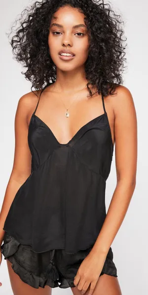 Free People Feels Like This Silk Camil thumbnail 1