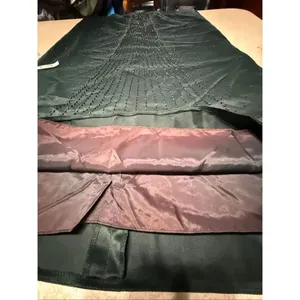 Vintage Miss Milan dark green, sleeveless Beaded evening gown Sz 6 NWT thumbnail 6