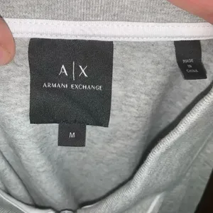 Armani Exchange slim fit preppy M gray polo shirt thumbnail 3