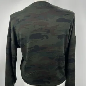 Sanctuary Camo long sleeve sweater knit button cardigan thumbnail 4