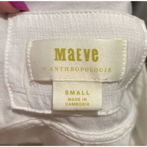 Anthropologie Maeve Women’s White Top Tunic Small thumbnail 4