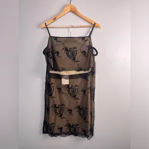 Meshki two piece Xena Floral Embroidered crop top and skirt set size large thumbnail 2