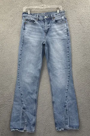 American‎ Eagle 90s Bootcut Jeans High Rise Boho Festival Stretch Women's 6 x 30 thumbnail 1