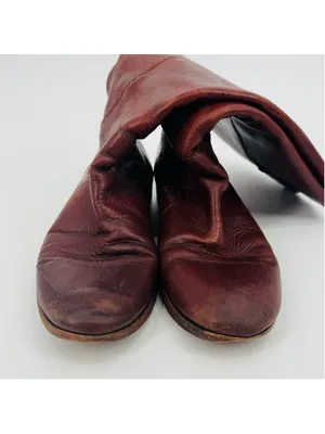 Women's Frye Leather Melissa Boots Reddish Brown Size 9.5 - READ thumbnail 6