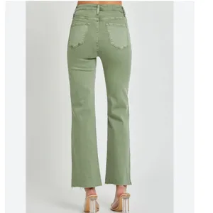 Risen Olive Karla High-Rise Slit Straight Jeans Size 32 NWT thumbnail 2