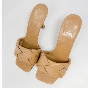 Vince Camuto Brelanie Tan Leather Woven Braided Strap Mule Sandal NEW, Size 8 thumbnail 2