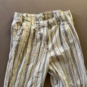 H&M STRIPED LINEN-BLEND PANTS thumbnail 5