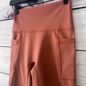 Aerie American Eagle Offline Rust Orange High Rise Bike Shorts thumbnail 2