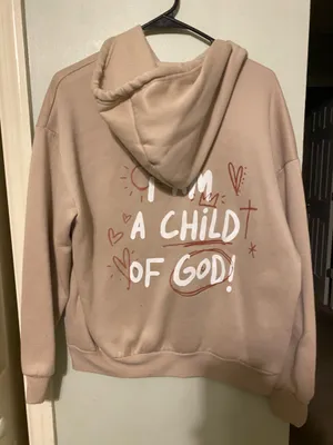 SheIn Beige Christian Hoodie thumbnail 2