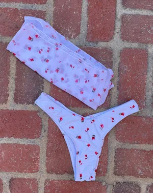 PacSun Rose bikini bottoms & matching wrap thumbnail 1