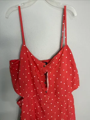 NWT Abercrombie maxi dress Coral Large thumbnail 1