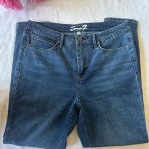 Seven7 women’s Deep Indigo Skinny Jeans thumbnail 1
