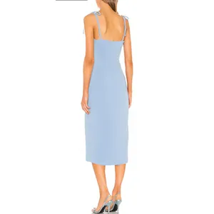 Camila Coelho Aaliyah Midi Dress Periwinkle Blue Womens Size Small thumbnail 2