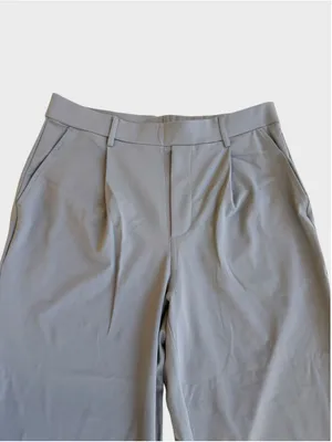 Size L Reg Halara Flex High Waisted Plicated Side Pocket Straight Leg Work Pants thumbnail 6