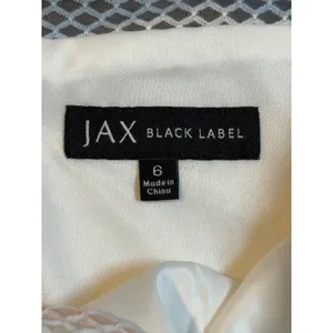 Jax Black Label Dress Women 6‎ Ivory Mesh Overlay Sheath Bodycon Formal NWT thumbnail 6