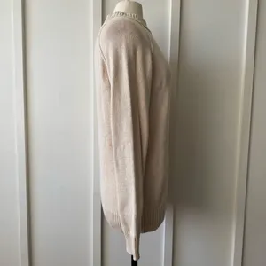 Jeanne Pierre 100% Cotton Mock Neck Sweater thumbnail 6