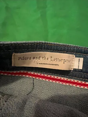 Pilcro and the Letterpress Dark Blue Denim Mini Skirt with Front Zippers size 12 thumbnail 3