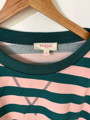 Peach Love Striped Flowy Long Sleeve Top thumbnail 3