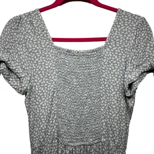 Abercrombie & Fitch Womens Mini Dress Small Fairy Cottagecore Babydoll Smocked thumbnail 10