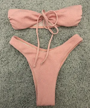 Pink Bikini Set Shein thumbnail 2