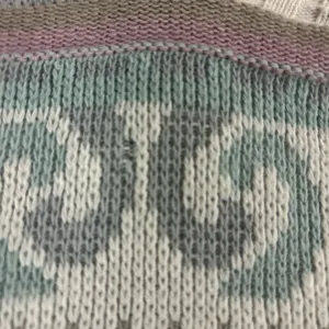 Vintage Adele Colorful Patterned Women's Sweater Pink Size M thumbnail 3