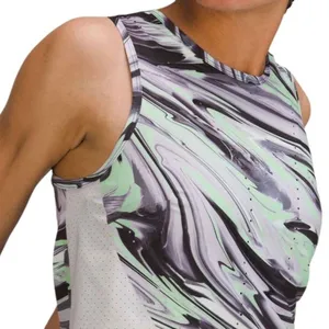 Lululemon Swift Ventilated Running Tank Top Paint Glide Warp Multi Size 4 thumbnail 4