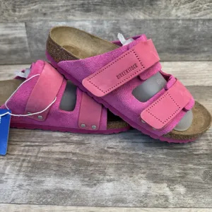 Birkenstock Women's Uji Sandals Modern Suede Fuchsia Tulip Size 7 (38) thumbnail 4