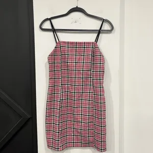 Urban Outfitters Pink Plaid Dress Y2K Size Medium thumbnail 5
