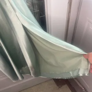Birdy Grey Satin Green Sexy Midi Prom Bridesmaid Dress- Medium thumbnail 3