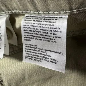 H&M Women khaki Wide‎ Leg High Rise Pants casual vacation lounging 4 NWT thumbnail 8