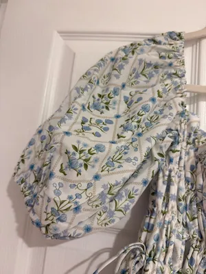 Bubble floral dress Blue thumbnail 4