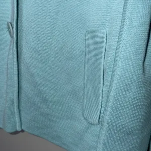 Talbots Cardigan Womens Size Medium Blue Pocket Button Up Heavy Sweater Jacket thumbnail 4