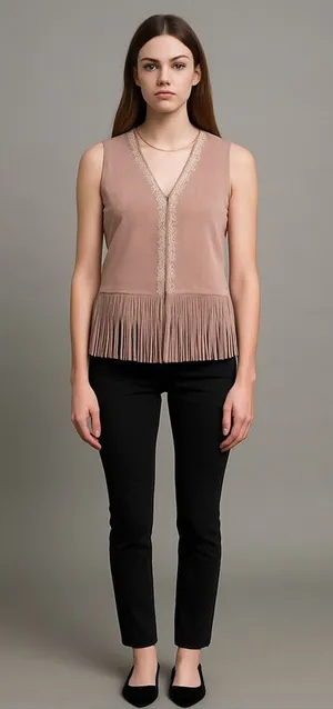 Solitaire Fringe Vest thumbnail 1
