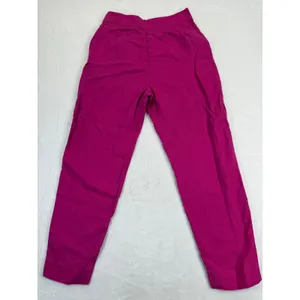 Theory Magenta Pink Linen Blend Pleated High Rise Tapered Trousers Size‎ 4 thumbnail 11