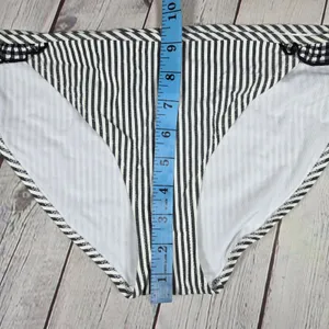 Aerie Bikini Bottoms Striped Ruffle Gingham Trim Womens Size L‎ thumbnail 10