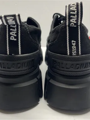 Palladium Revolt Lo Tx Black Low Fashion Sneaker Chunky. Canvas outer. Vegan. 8 thumbnail 12