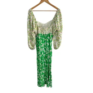 Rixo x Target Daisy Long Sleeve Green Floral Swing Dress Midi Size 14 thumbnail 5
