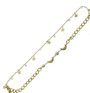 Gold Plated Moon & Stars Anklet thumbnail 3