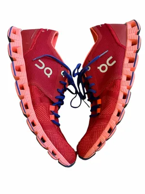 ON Running Women's Red and Blue Cloudflow Sneakers Size 10 thumbnail 7