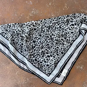 Target A new day Black and white light weight boho leopard print bandana thumbnail 2