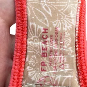 Free People free-est Dylan Lurex High-Waist‎ Bikini Bottom Coral Pink Size XL thumbnail 9