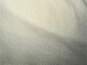 2000s vintage style free people cream long sleeve button up top w/ subtle weave thumbnail 10