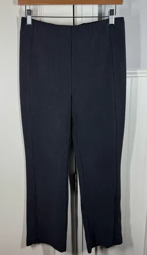 Lululemon Ribbed‎ Softstreme Zip-Leg High-Rise Cropped Pant 25" black size 8 thumbnail 1