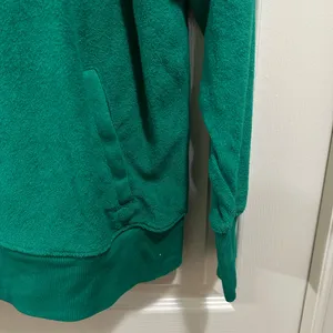 Offline by Aerie quarter zip pullover green terry cloth size medium thumbnail 3