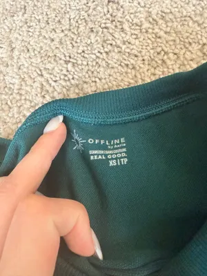 OFFLINE by Aerie Cropped Seamless Ribbed Long Sleeve thumbnail 4