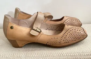 Pikolinos Leather Mary Jane Shoes Women Size 10 Made Spain thumbnail 1