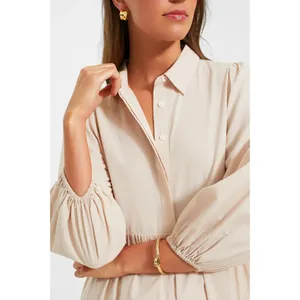 NWT Tuckernuck POMANDER PLACE Mabel in Sandstone Cotton Maxi Dress M thumbnail 3
